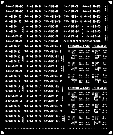 201系 体質改善車 表記類（奈良）