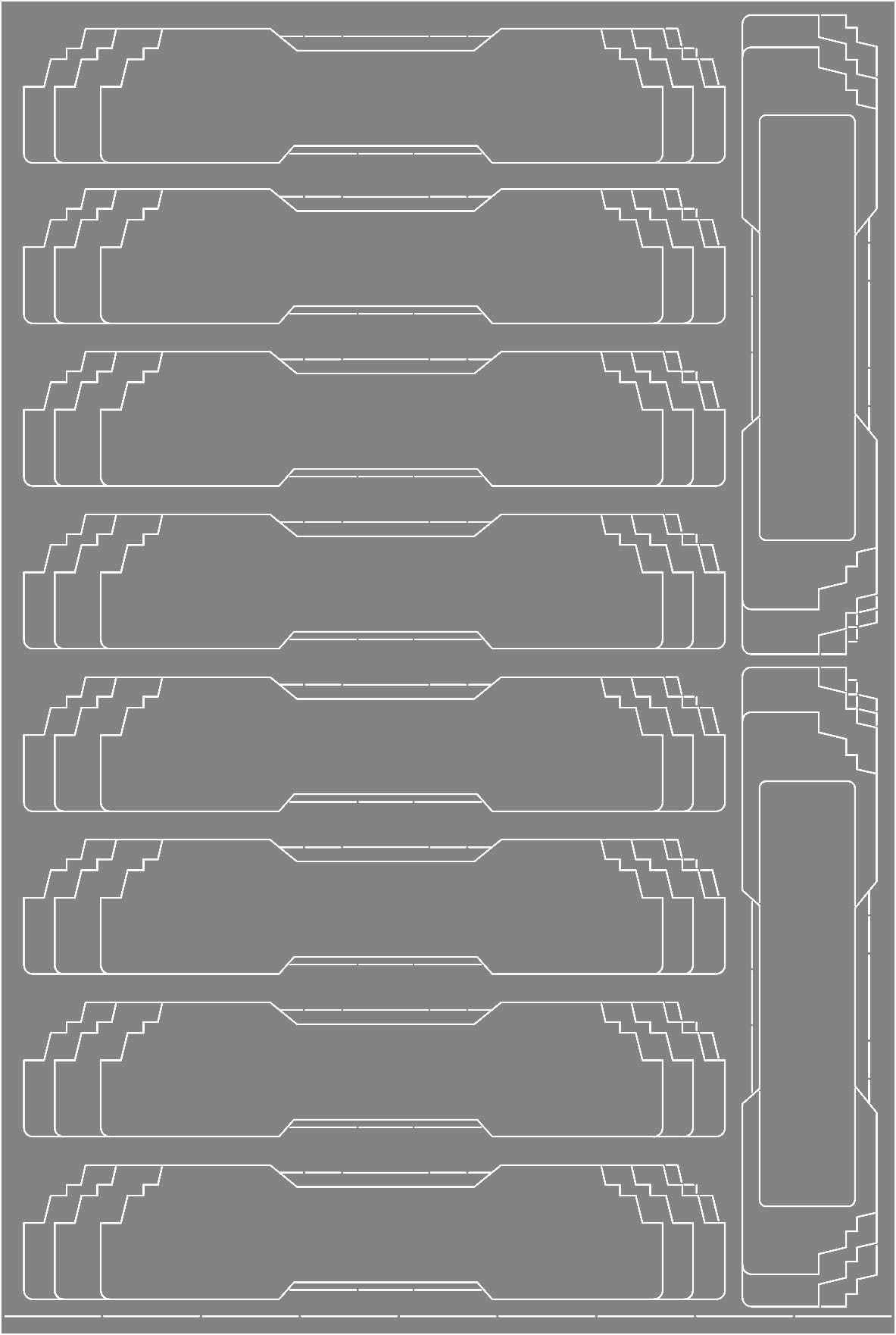 16～21m級×12両用（大型ブックケース用）
