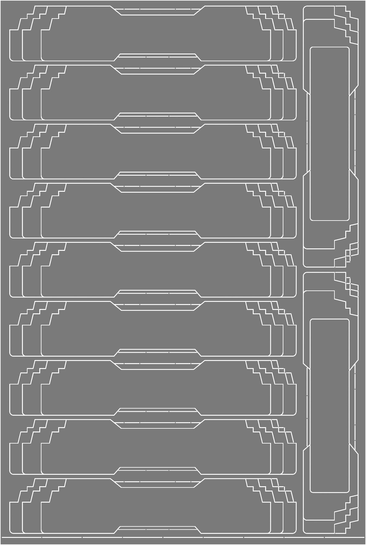 バスコレクション×16台用（ミニブックケース／ビデオケース両用）