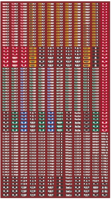 221系 全車番/表記（京都4連1P車）